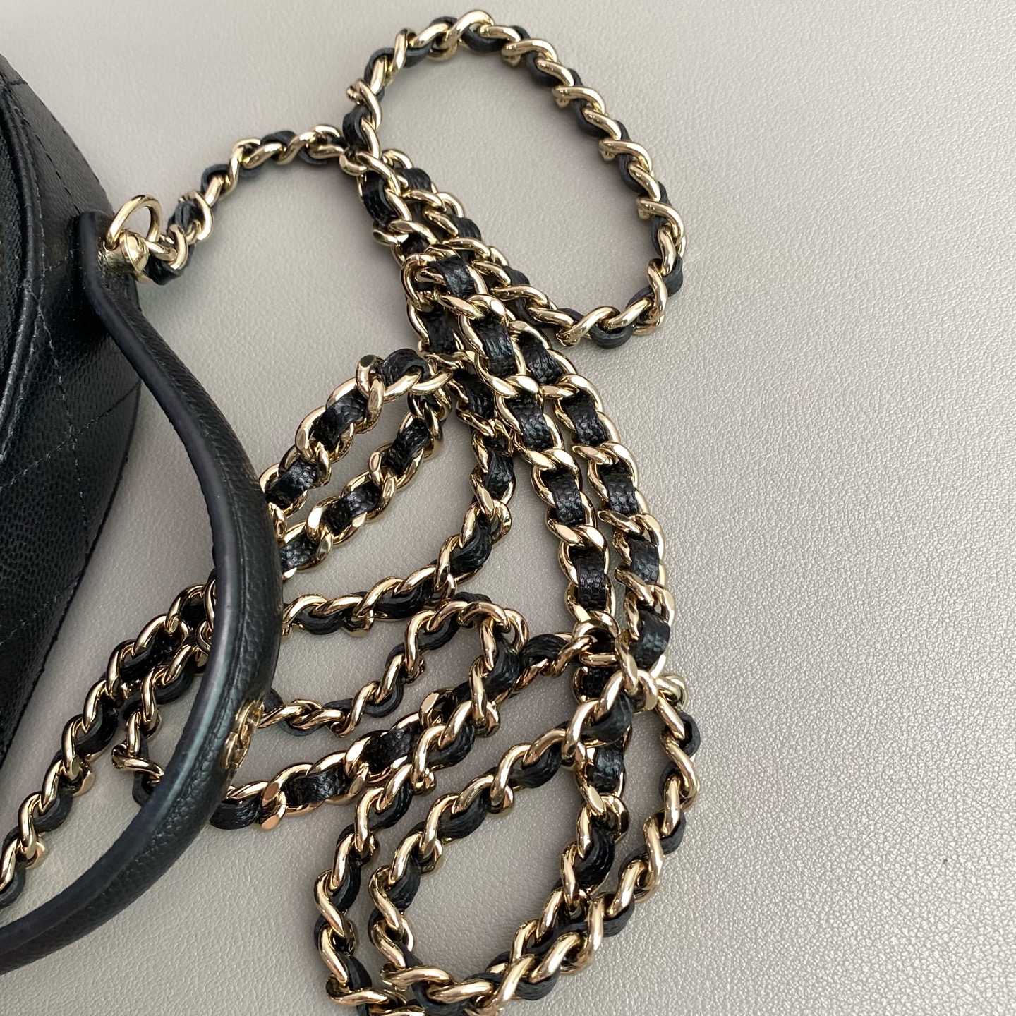 Chanel 25C Caviar Chain bag 牛皮保齡袋