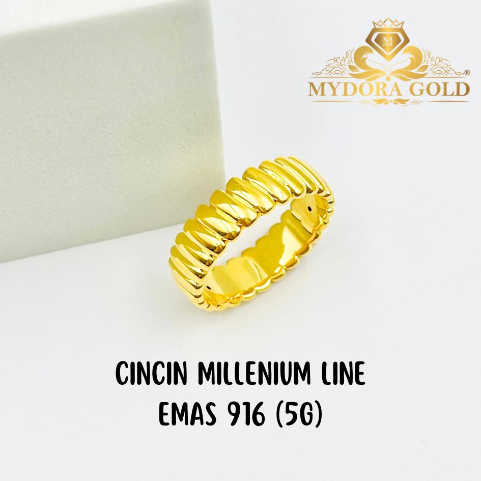 MYDORA Cincin Millenium Line (5G) l EMAS 916/22K