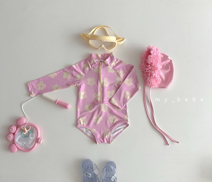 🇰🇷mybebe 泳衣+帽