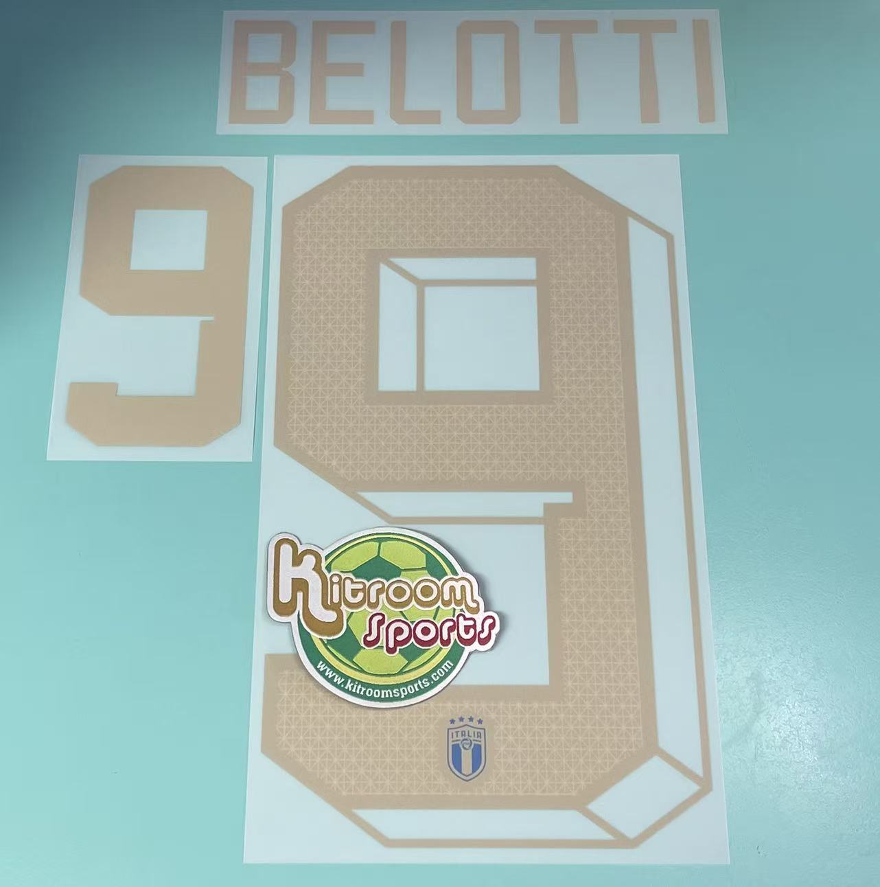 2022 Italy Home Nameset #9 BELOTTI