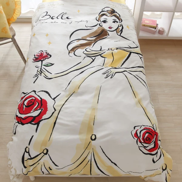 預訂 | 日本 迪士尼貝兒公主 單人床單被袋連枕頭袋(三件裝)