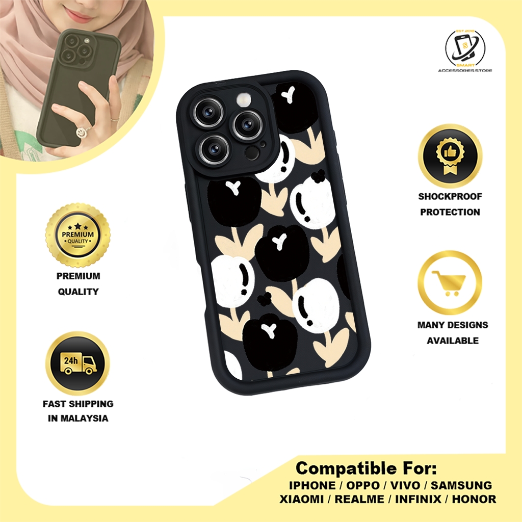 TPU DESIGN CASE PHONE FOR HONOR - DESIGN FLOWER A2