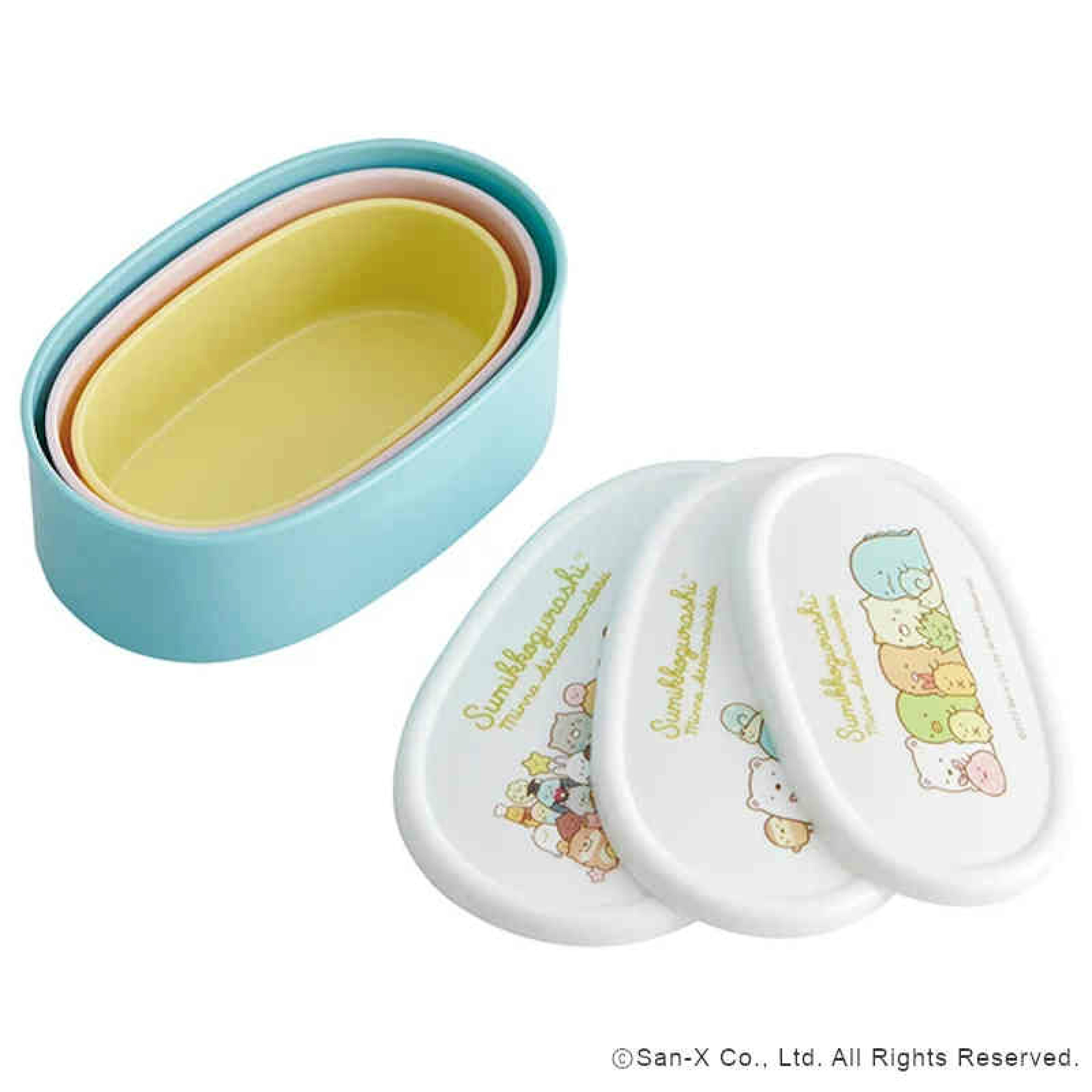 現貨🇯🇵3in1橢圓形食物盒 -角落生物