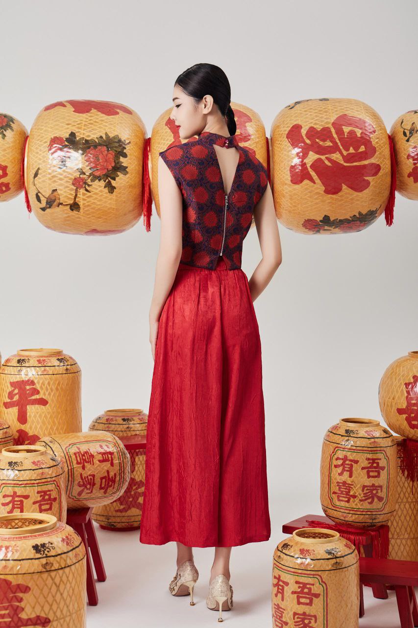 免烫塑胶头长裤 1600