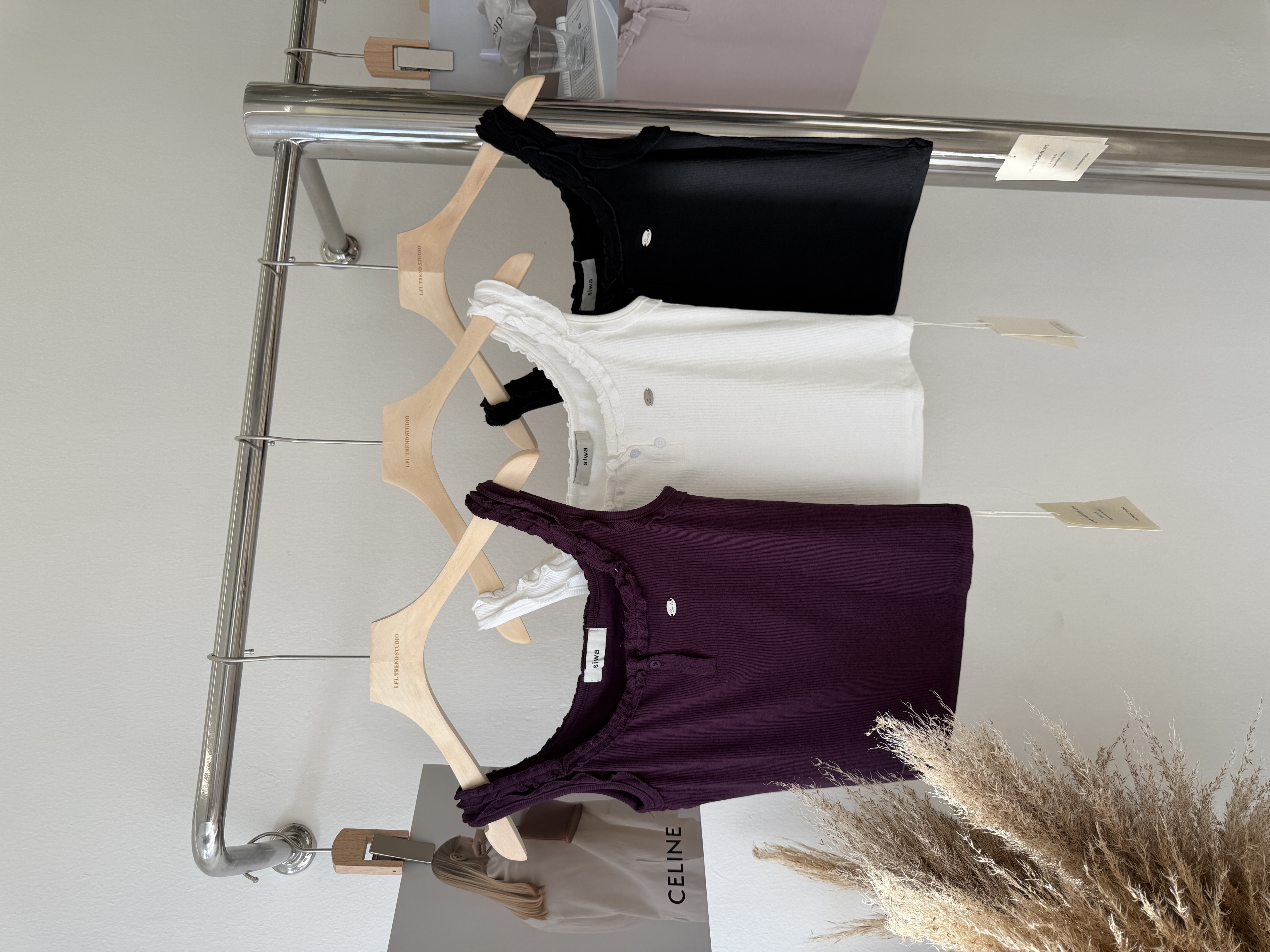 6589 爆款木耳边针织背心