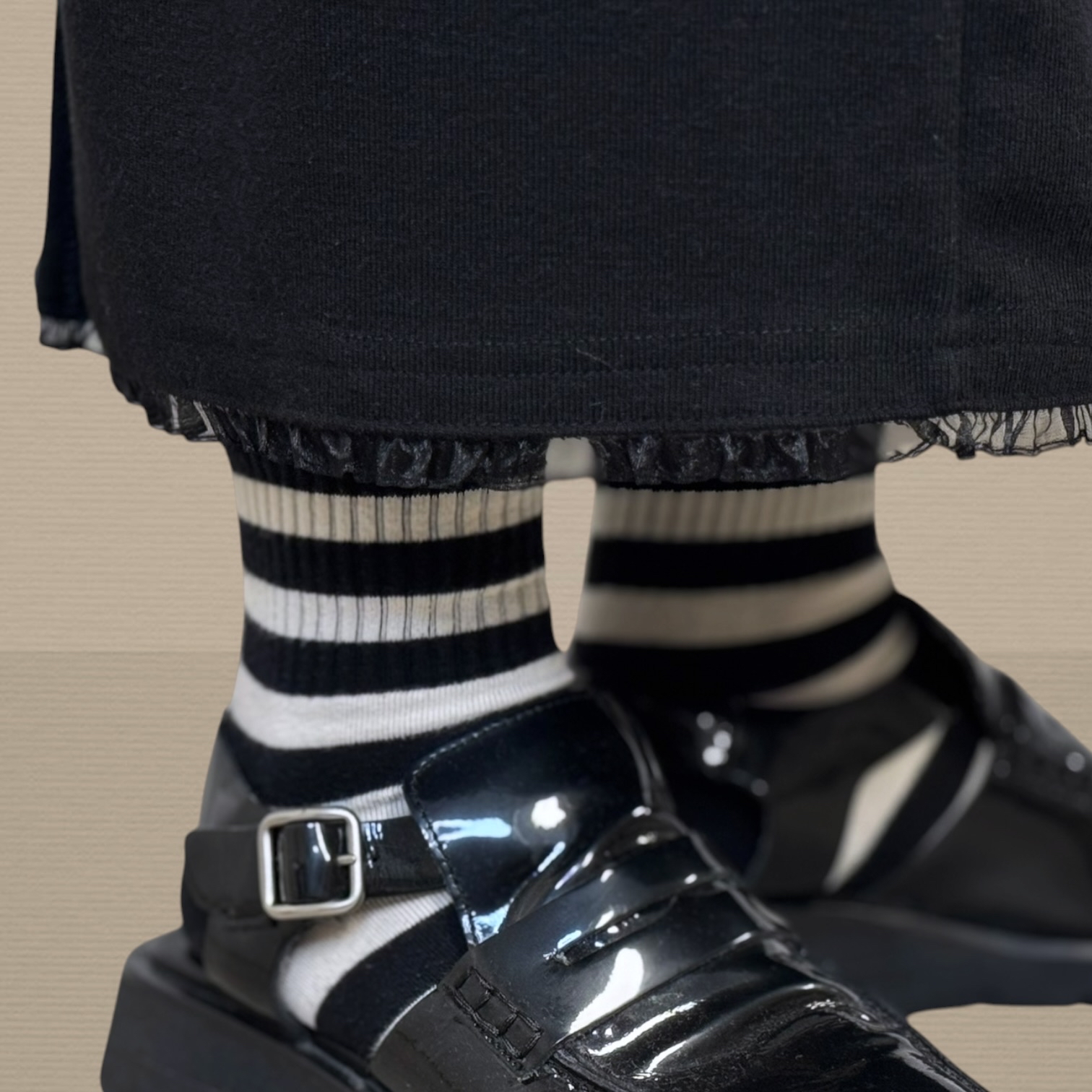 221126 半截喱士腳長裙 腰 68-110 Hip 108-128 長 80