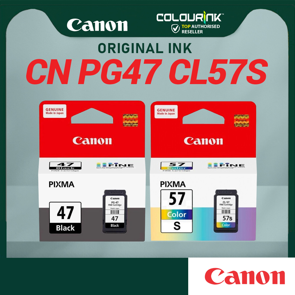 Canon Original Genuine PG47 CL57 CL57s Ink Cartridge for E400 E410 E460 E470 E480 E3170 E4270 E3170 E3177 47 57