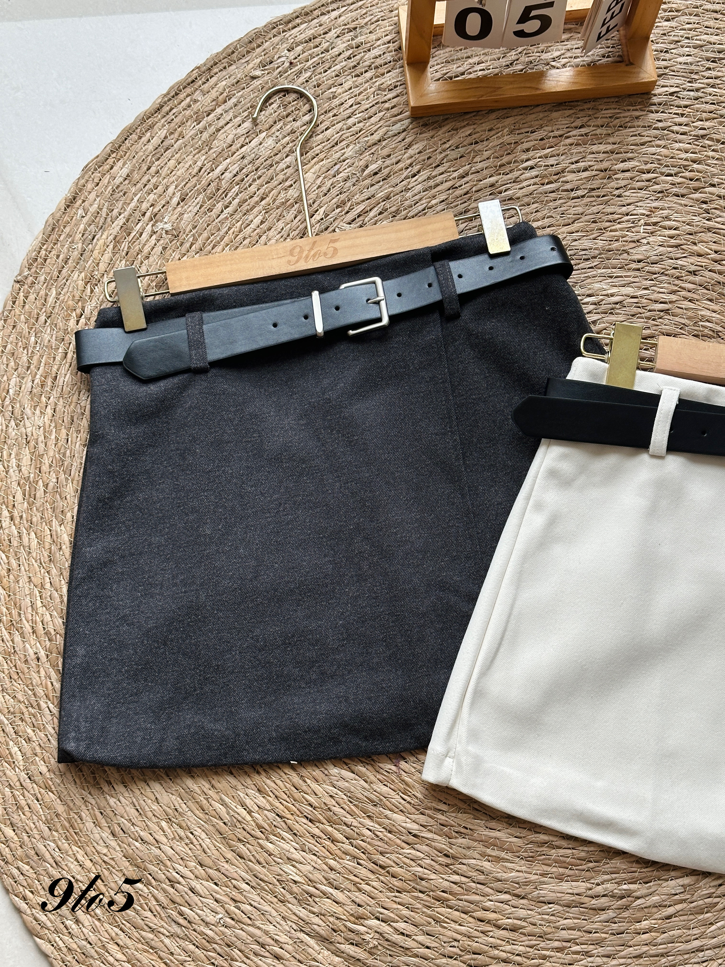 S1786 A Line Short Skirt - 3 Colors