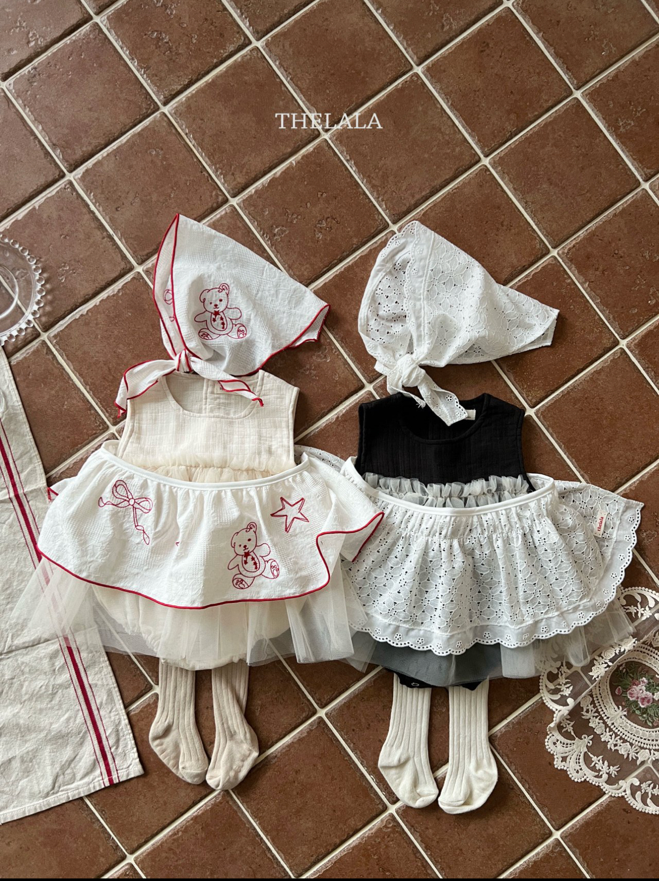 🌸預訂 韓國直送🌸🇰🇷THELALA兩色優雅薄紗背心包屁衣