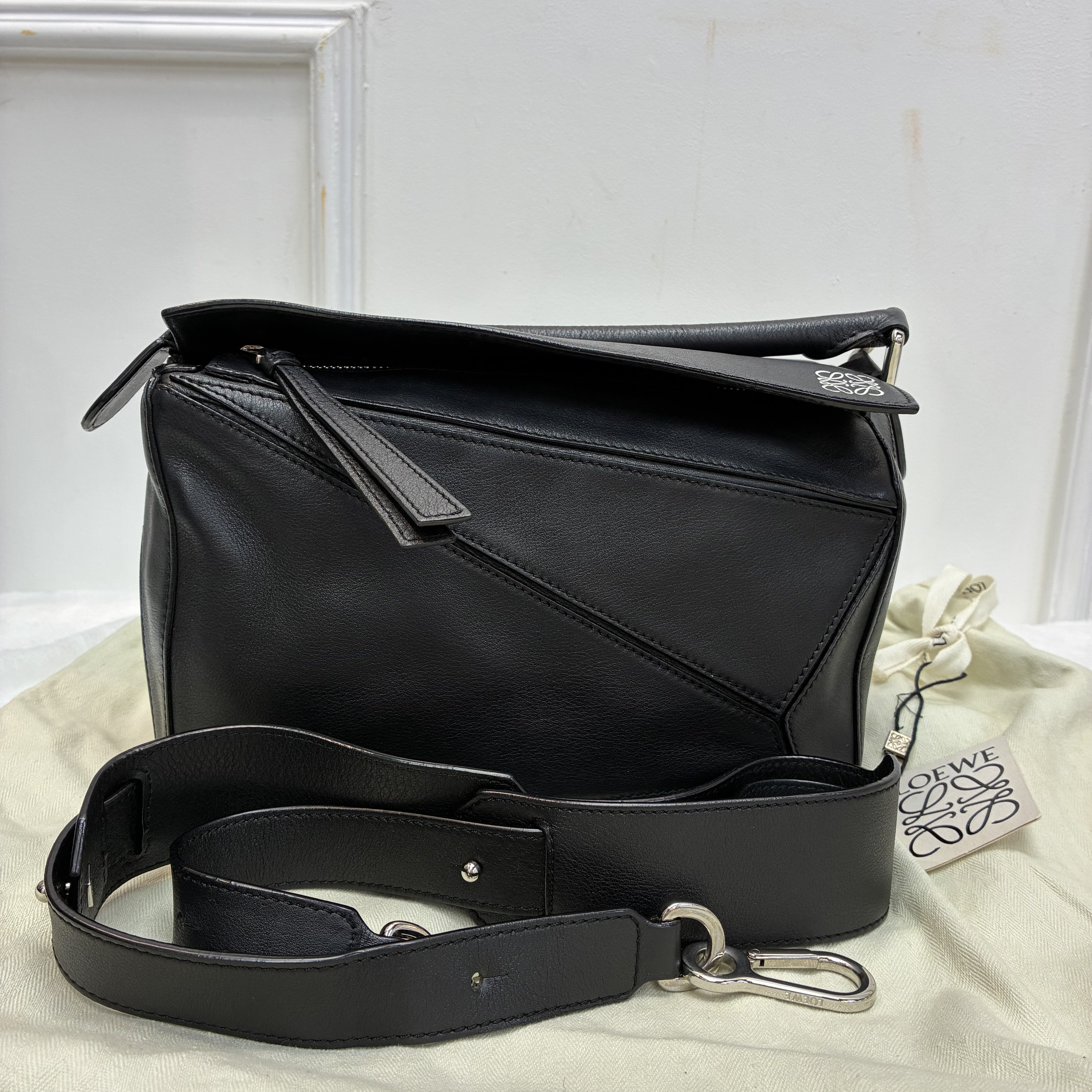 Loewe puzzle bag百搭黑色