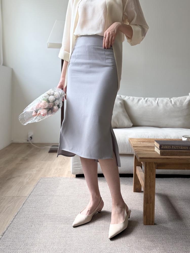 Pastel Mermaid Skirt (Misty Blue)