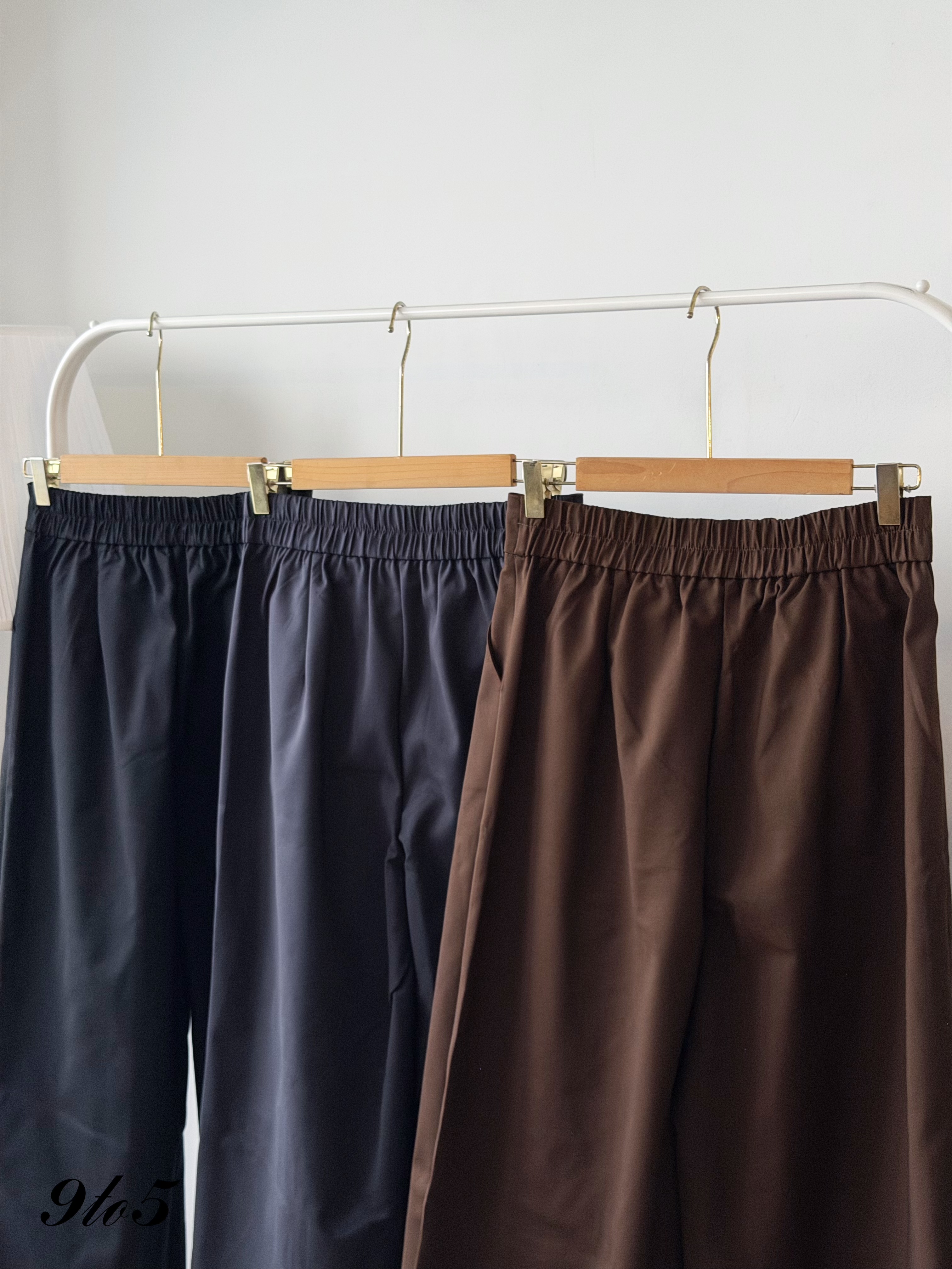 S2033 Wide Leg Long Pants - 3 Colors 