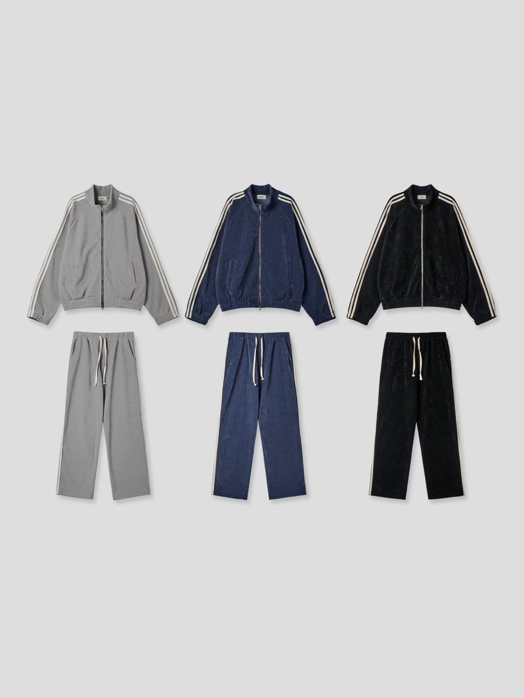 絨面款橫間套裝