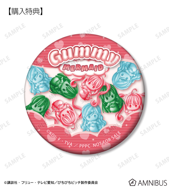 《Pre-Order》軟糖 petit-sserie Can Badge｜唱K小魚仙 Pichi Pichi Pitch AMNIBUS 商品 (26PP30-P)