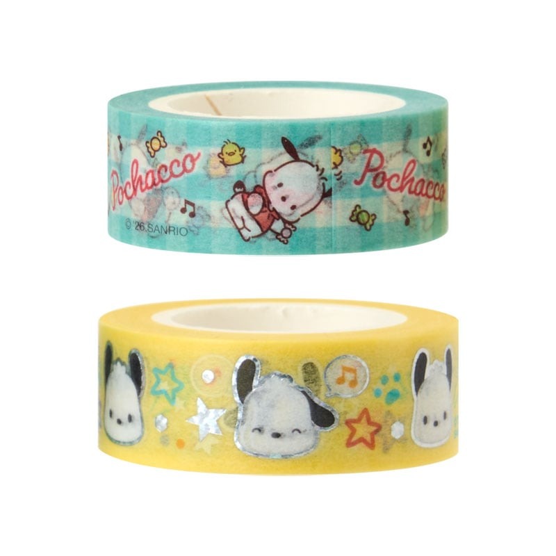 現貨｜【一套兩卷】Sanrio Pochacco PC狗 日版 紙膠帶 Masking Tape (58619-6)