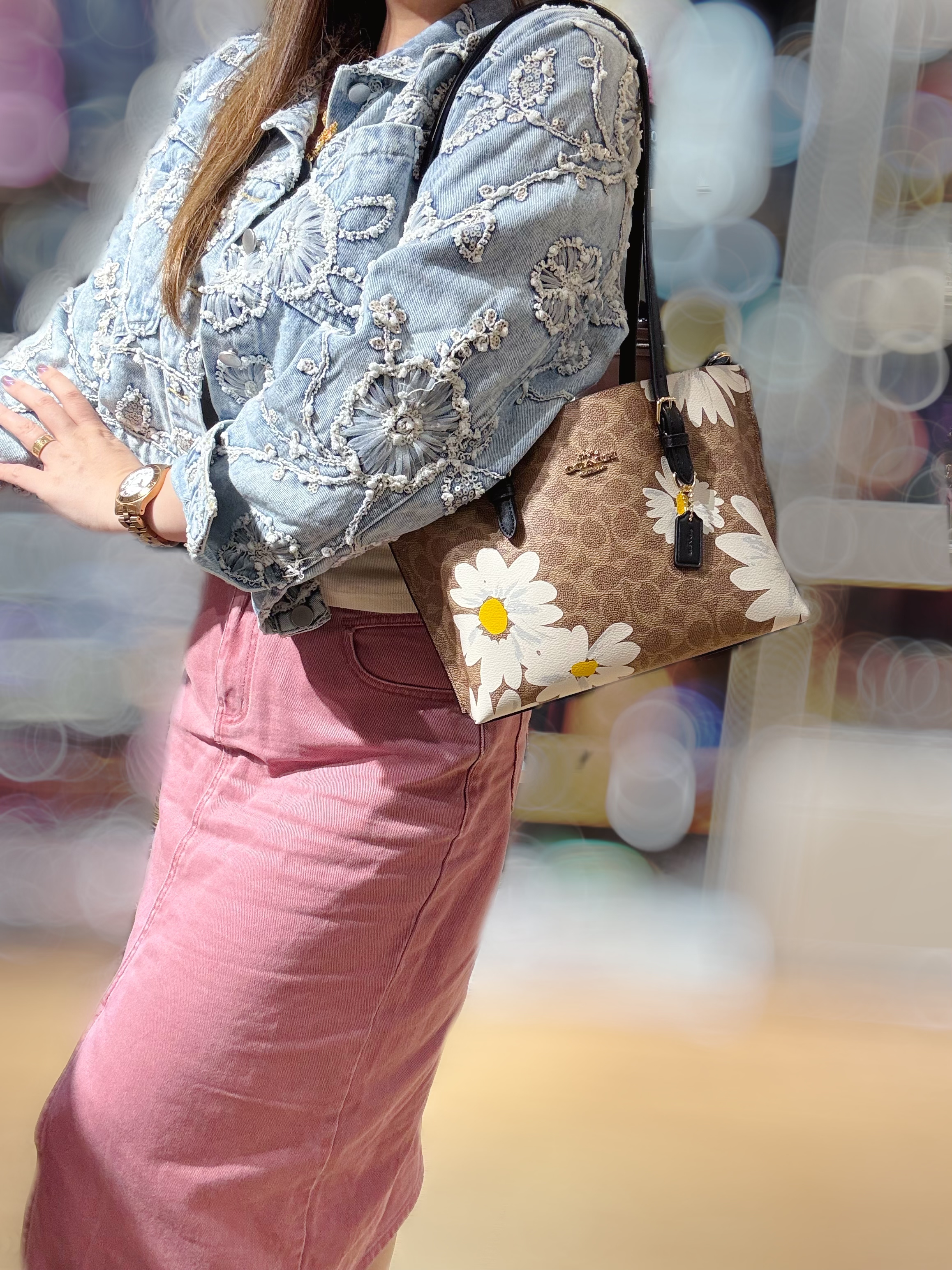 Coach Mollie crossbody 25 logo/m/floral/bow