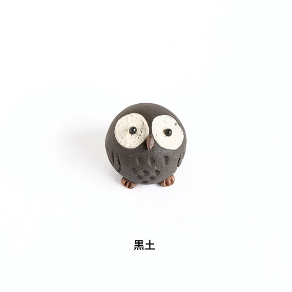日本製 信樂燒 大眼貓頭鷹擺件