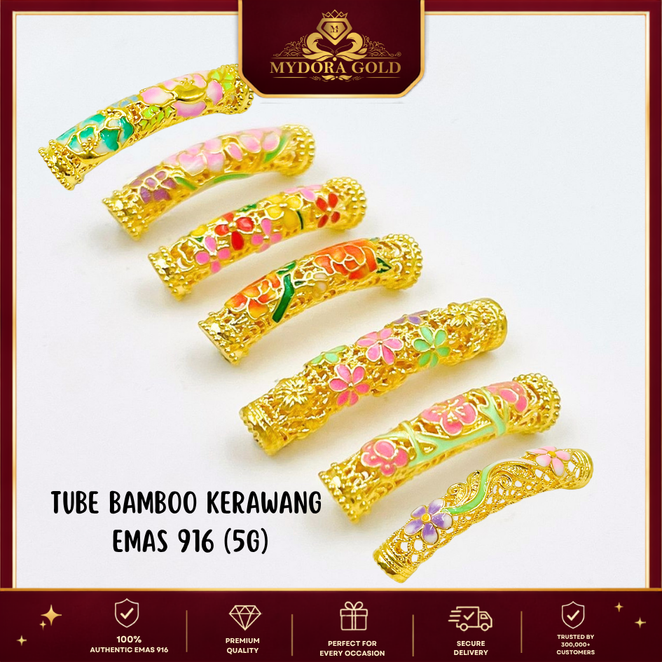 MYDORA Tube Bamboo Kerawang (5G) l EMAS 916/22K