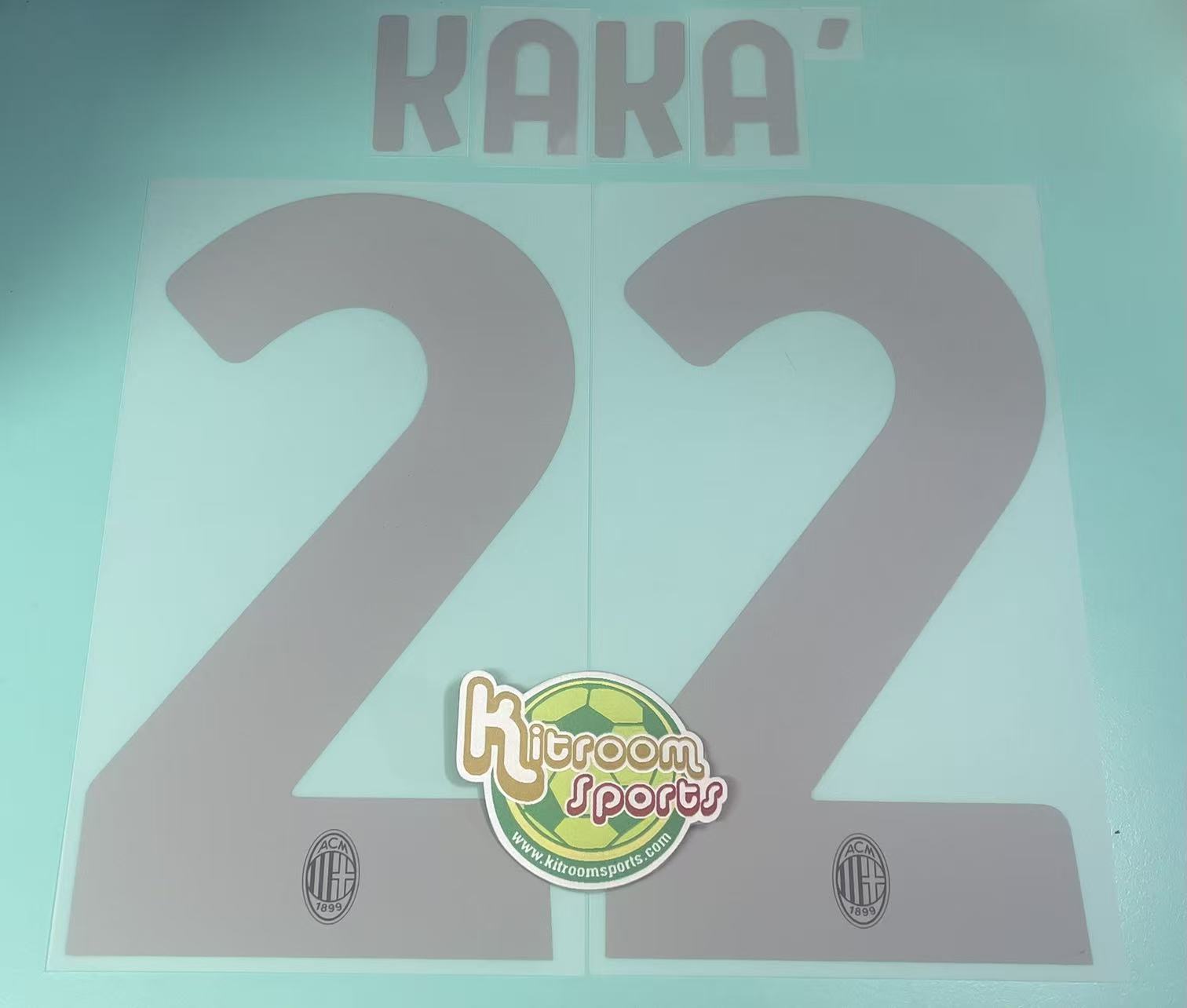 2023-24 Milan x Pleasures kit Black Nameset #22 KAKA