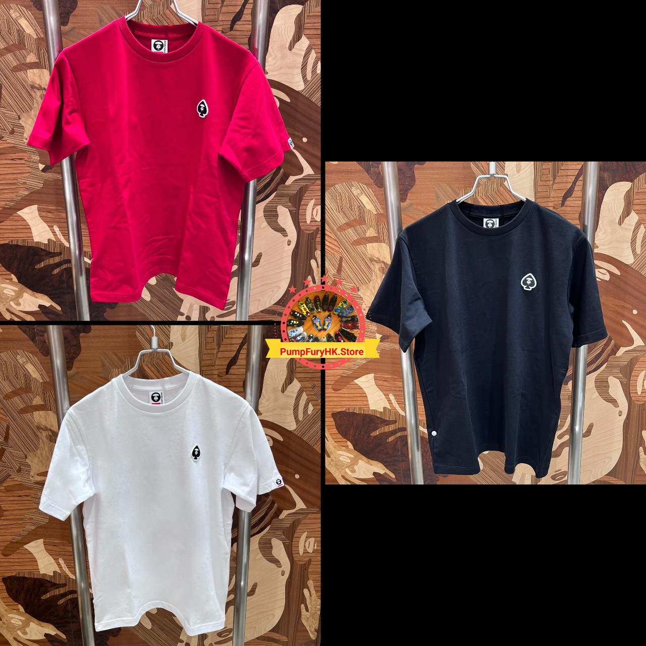 AAPE Regular fit AAPENOW spades moonface tee (1809)