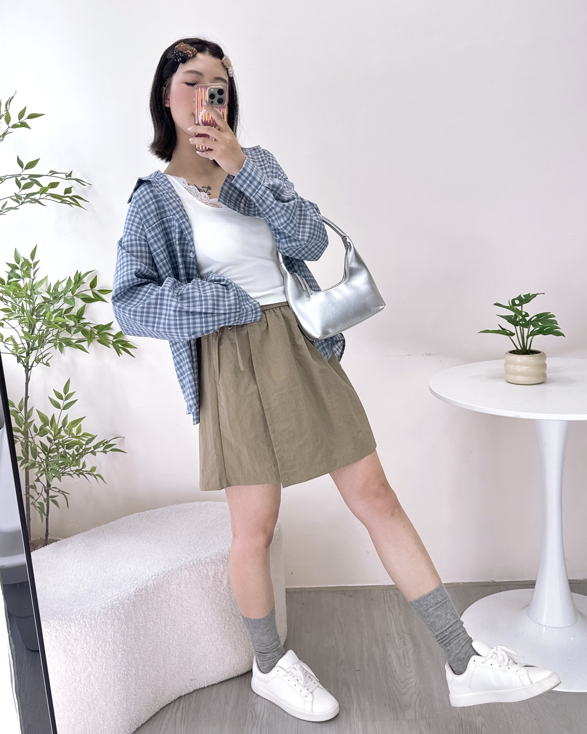 休閒百搭工裝短裙褲 3色