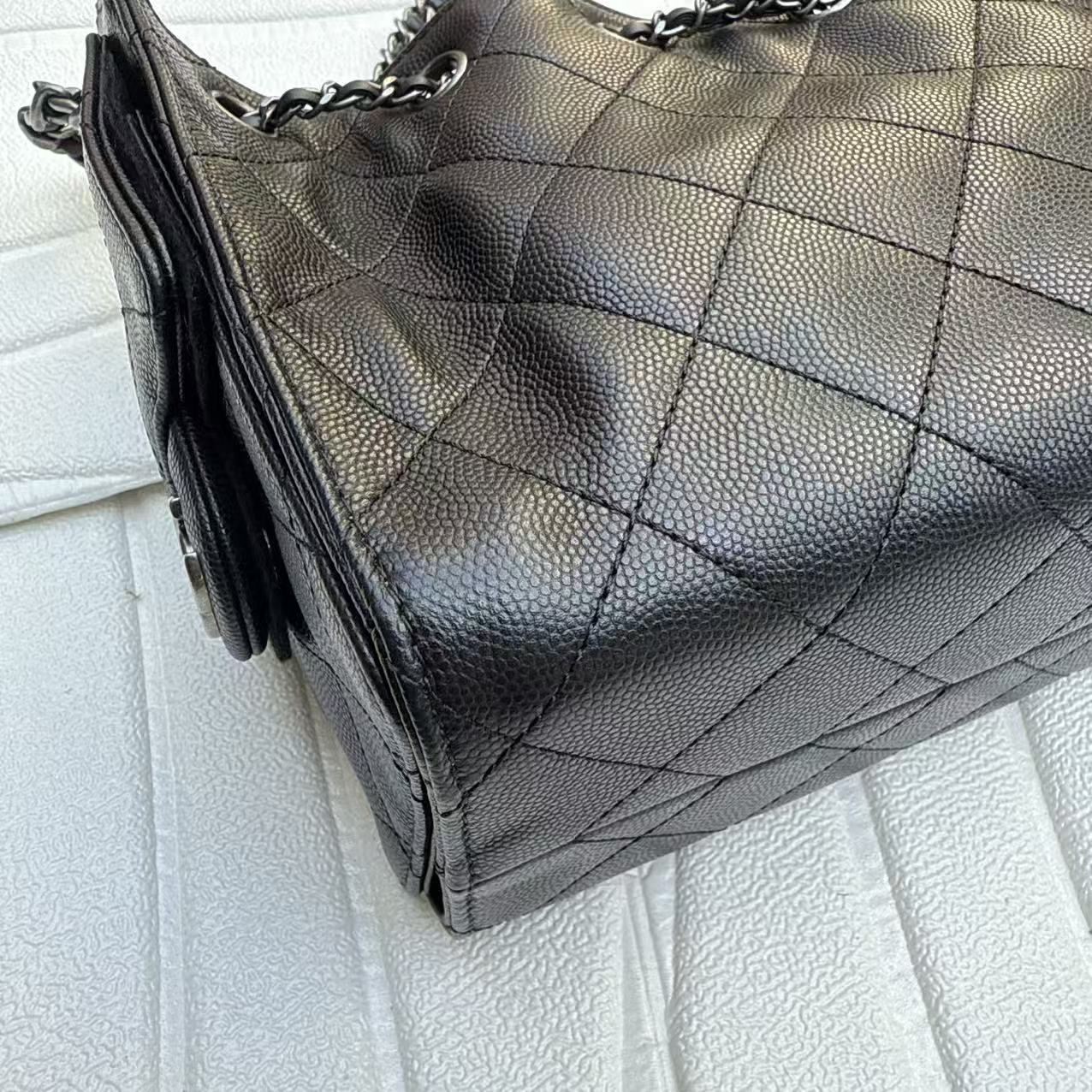 《香港正單》Chanel mini25bag黑色銀扣做舊斷貨王‼️