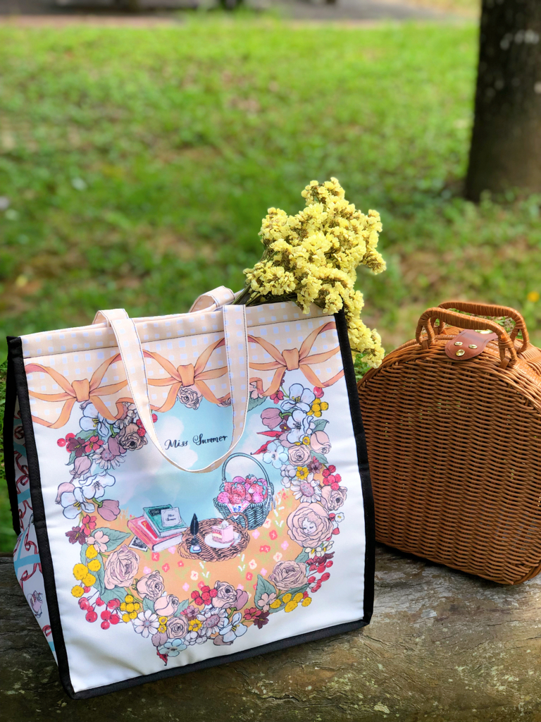 Miss Summer {Blue sky party} 野餐墊 + 保冷袋