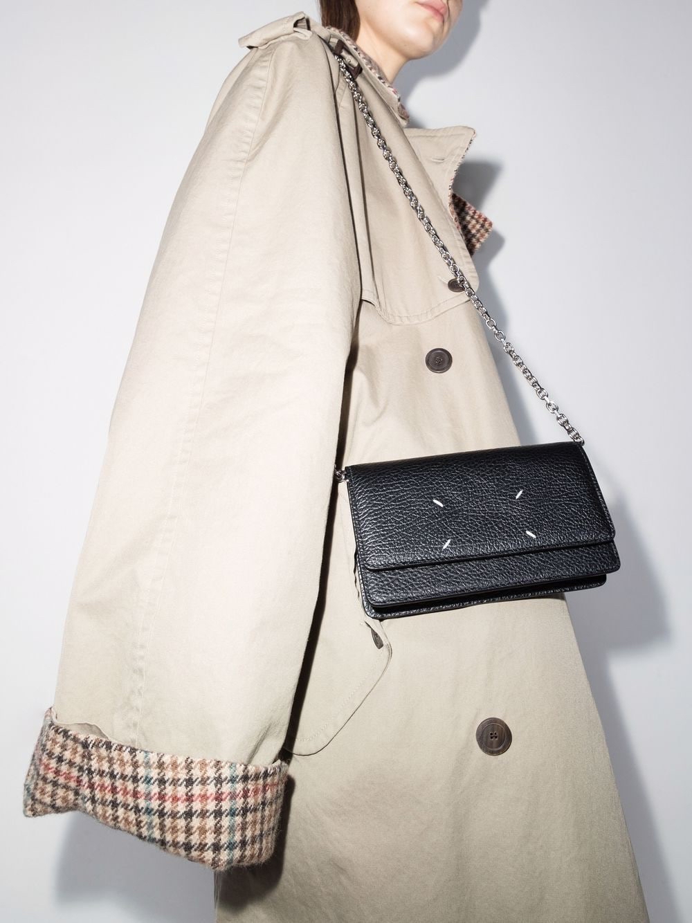 Maison Margiela 女士 四針細節斜挎包均碼碼19cm*4cm*11cm