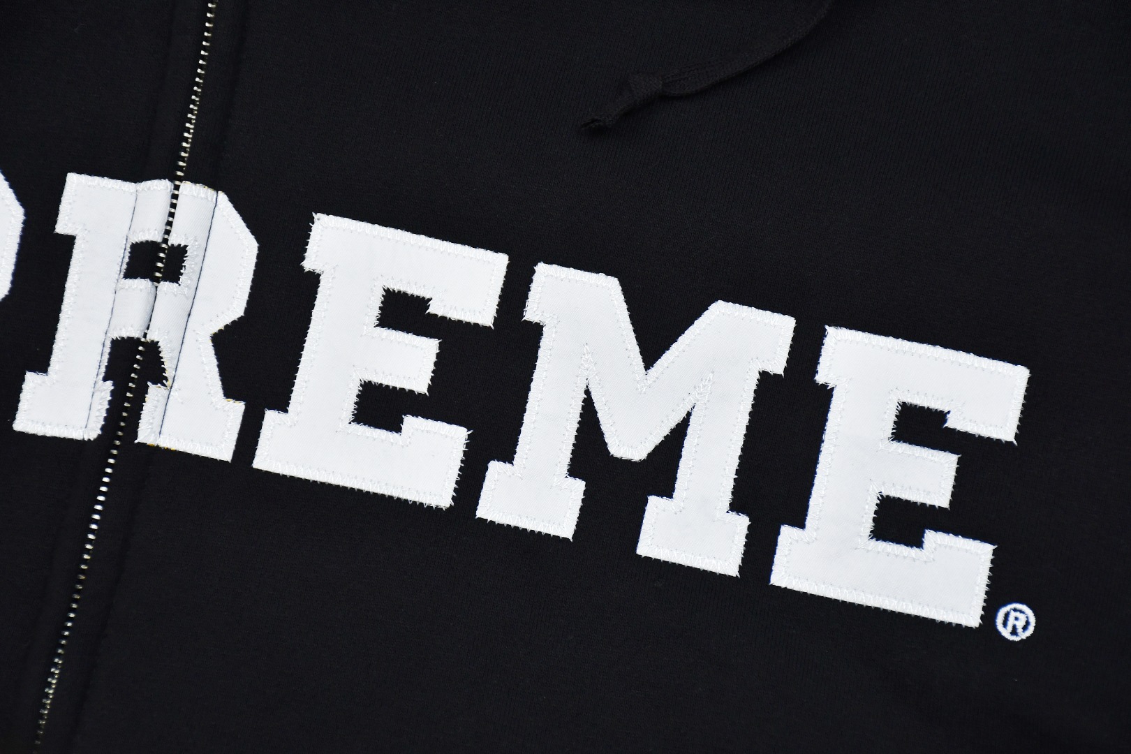 Supreme Collegiate Appliqué Zip Up Hooded Sweatshirt