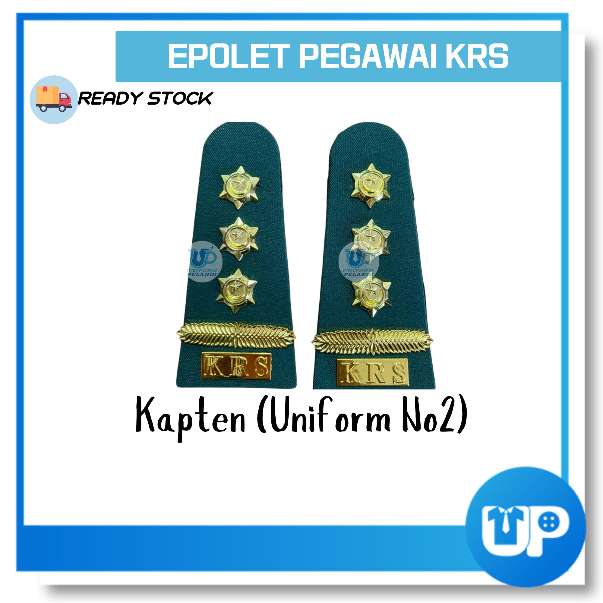 Epolet KRS Pegawai Kadet Remaja Sekolah (Guru Sekolah / Pelatih IPGM / Guru Besar / Pengetua / GPK / Pegawai Kehormat KRS)
