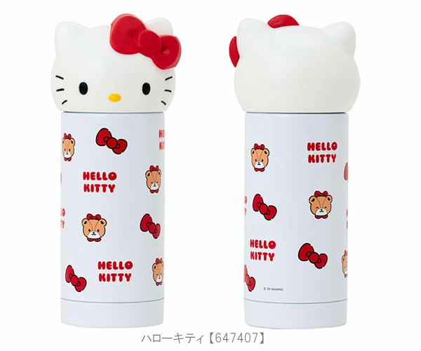 【日本直送】Sanrio Hello Kitty / My Melody 保溫保冷不鏽鋼水樽 360ml｜可愛臉型杯蓋