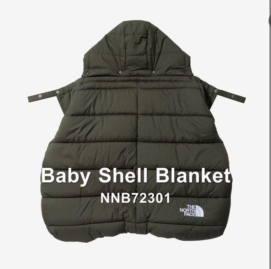 [現貨] 廠單日版嬰幼兒多用貝殼毯_軍綠色