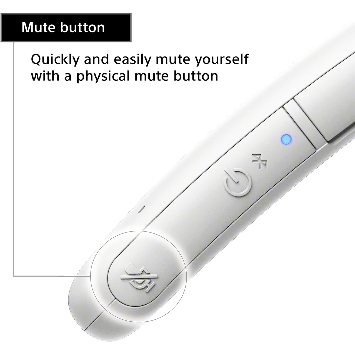 Sony Wireless Neckband Speaker White (SRS-NB10)