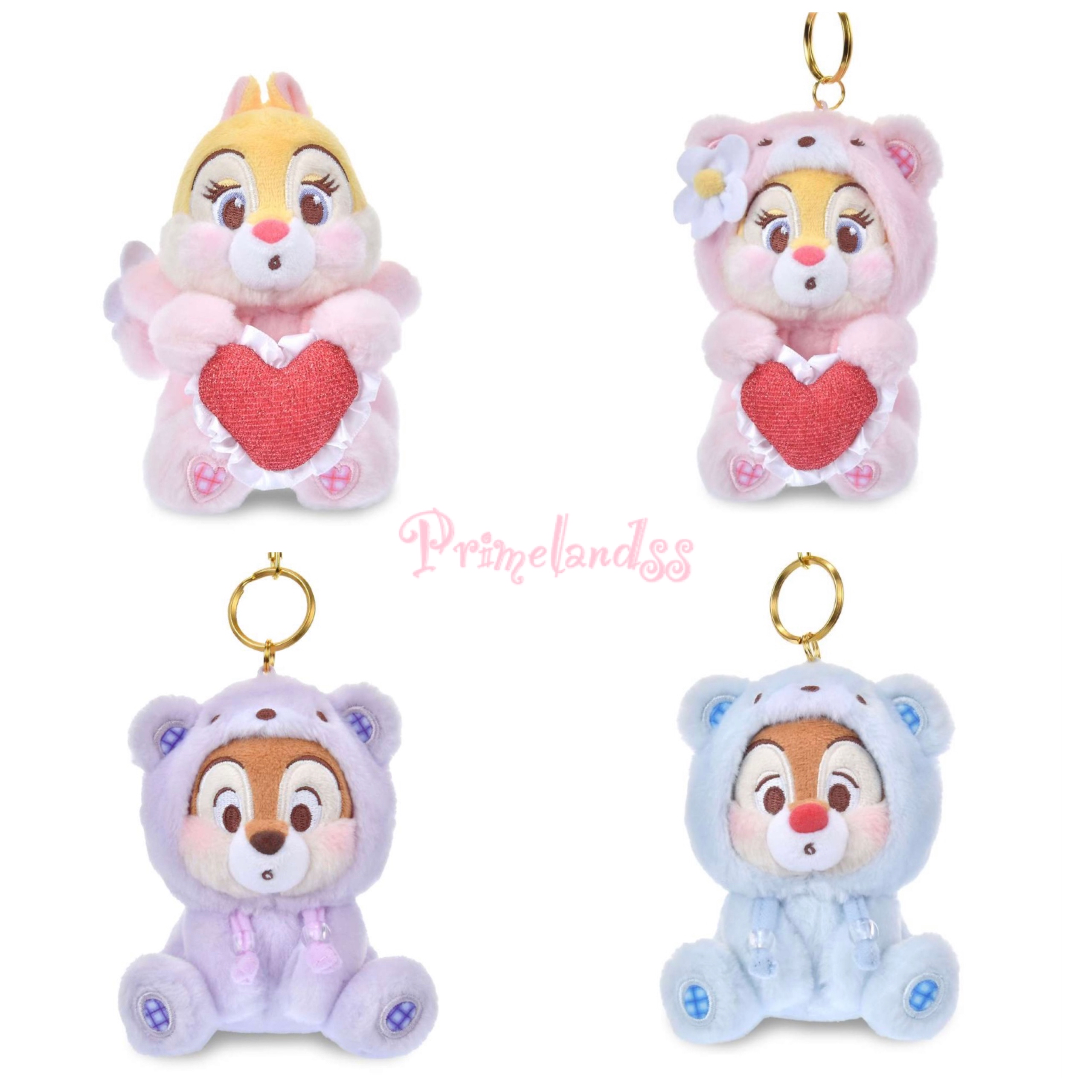 Chip & Dale/ Clarice公仔掛飾