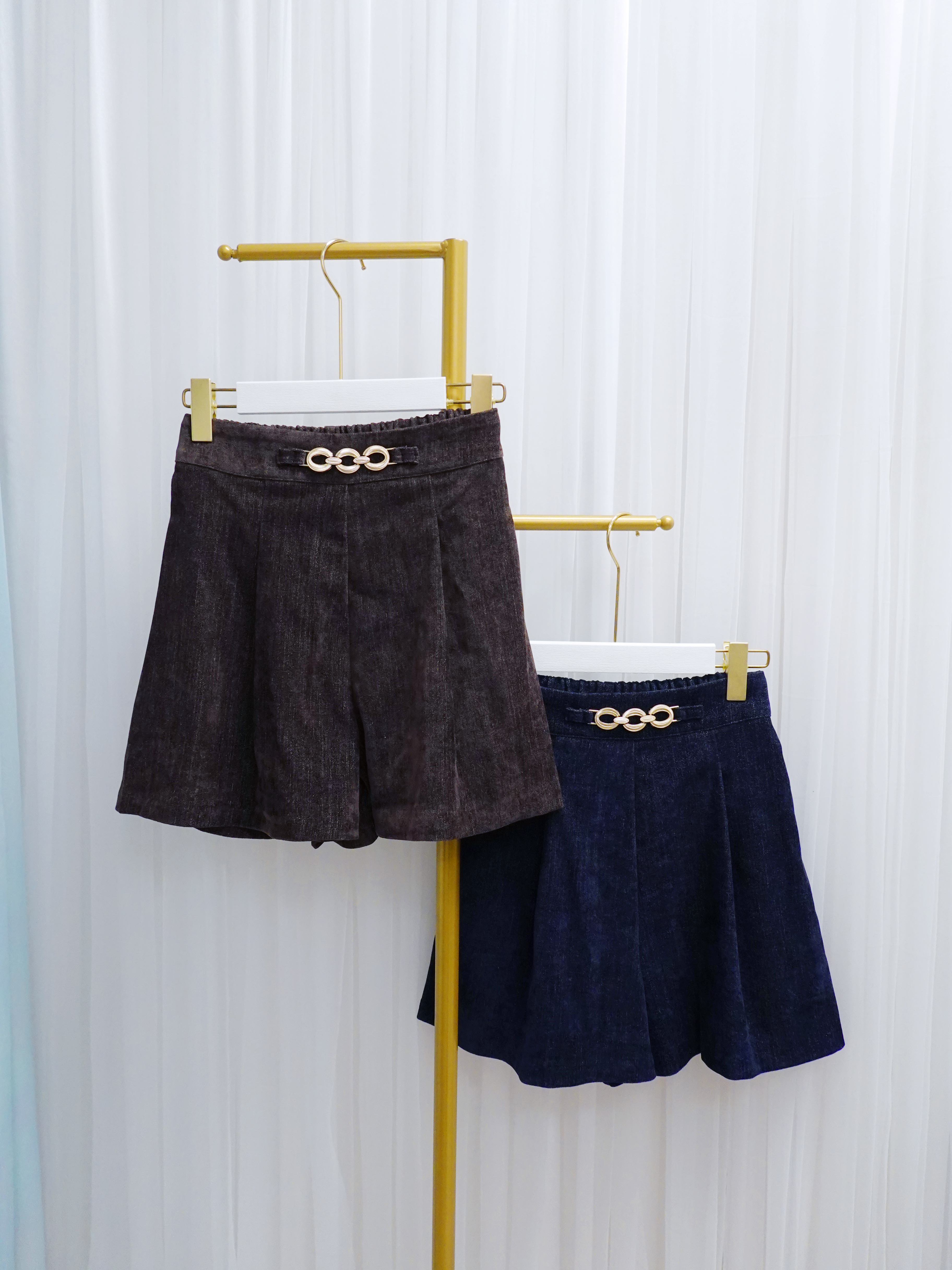 BOT14_12A 馬鞍金扣燈芯絨感PT (2色)