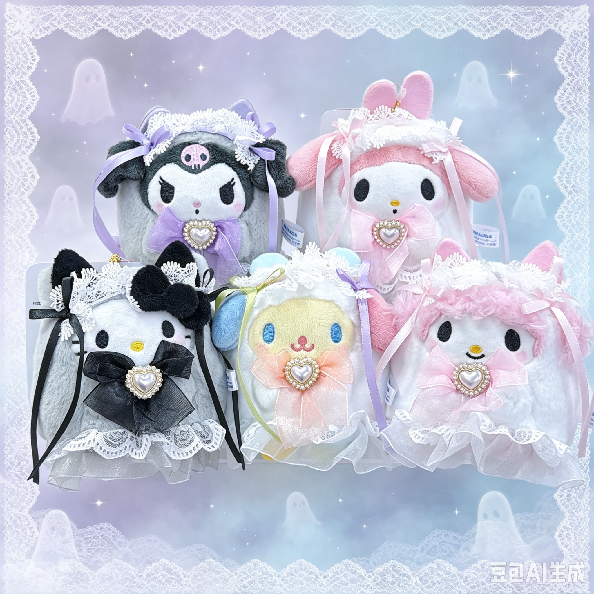 日本直送日本版Sanrio 幽靈鬼鬼喱士系列公仔掛飾