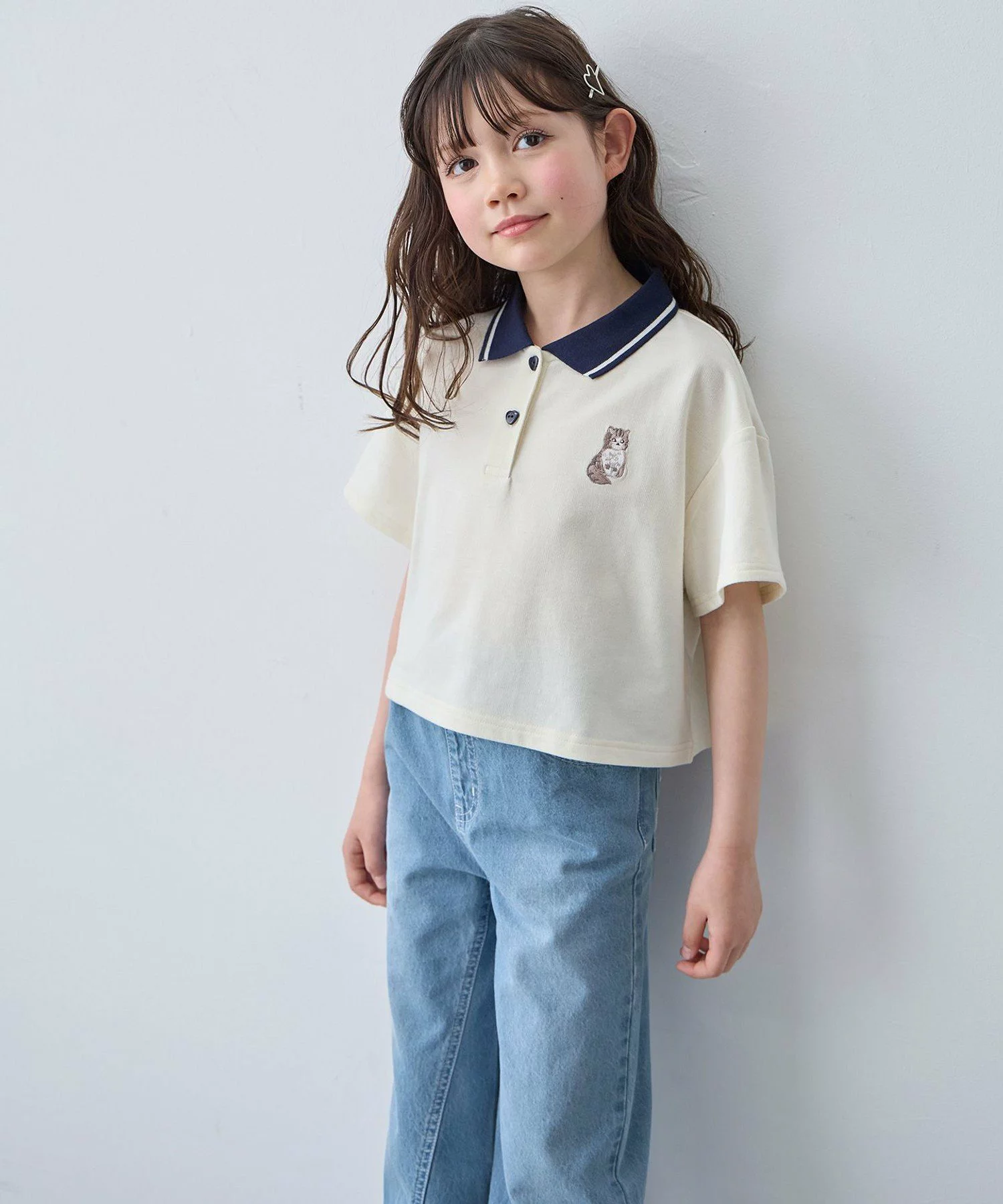 🆕【⭐訂購⭐】🌀 🇯🇵 日本直送 貓咪刺繡 吸濕速乾短款 Polo tee ［3款選］🌀[ELJA-0212][261123]