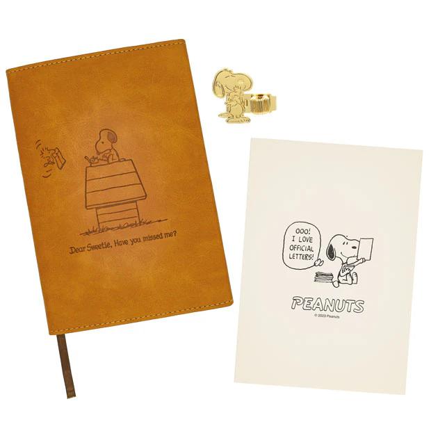 Snoopy Notebook Cover with Pen Clip Set