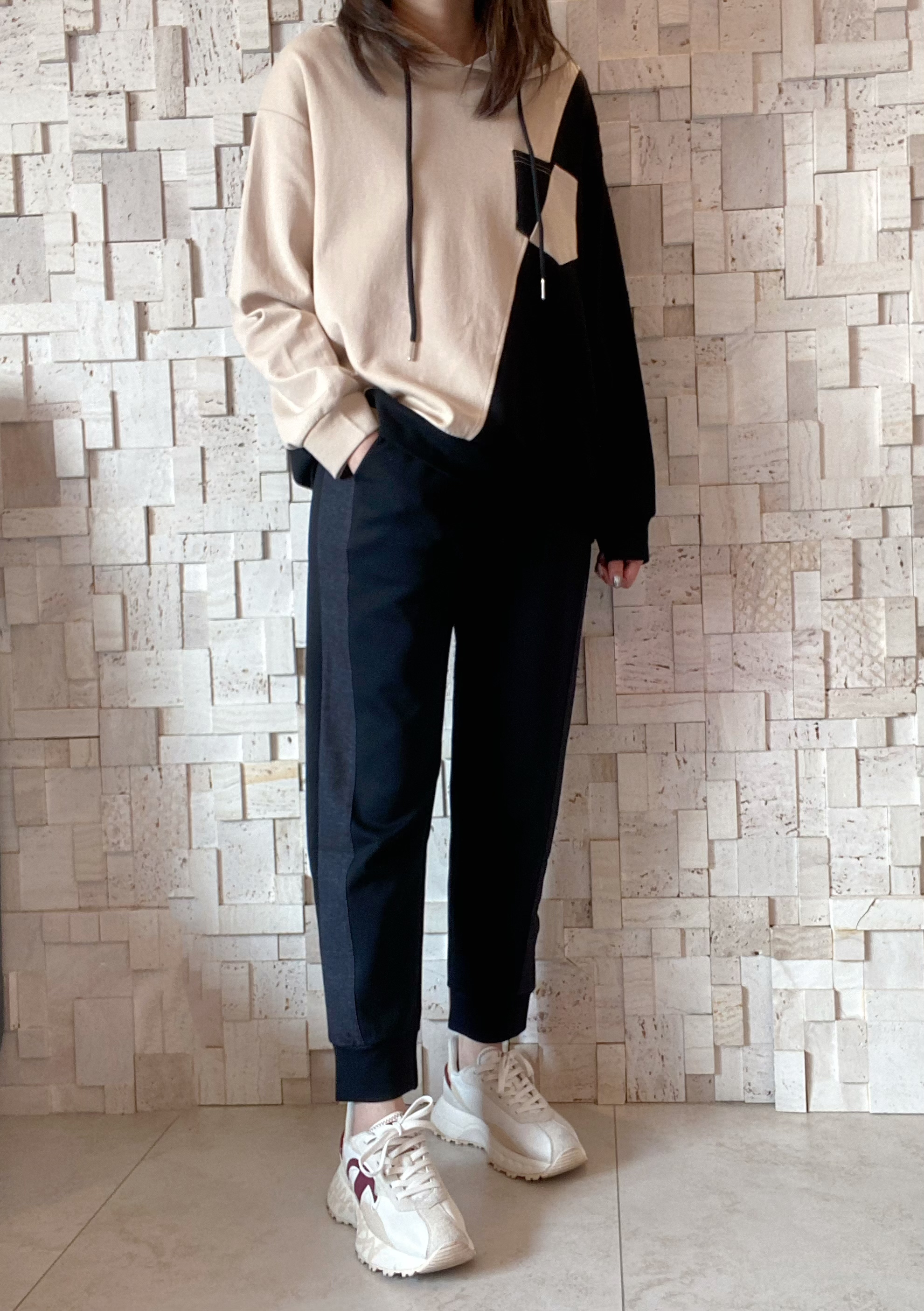 #2071 撞色棉衛衣