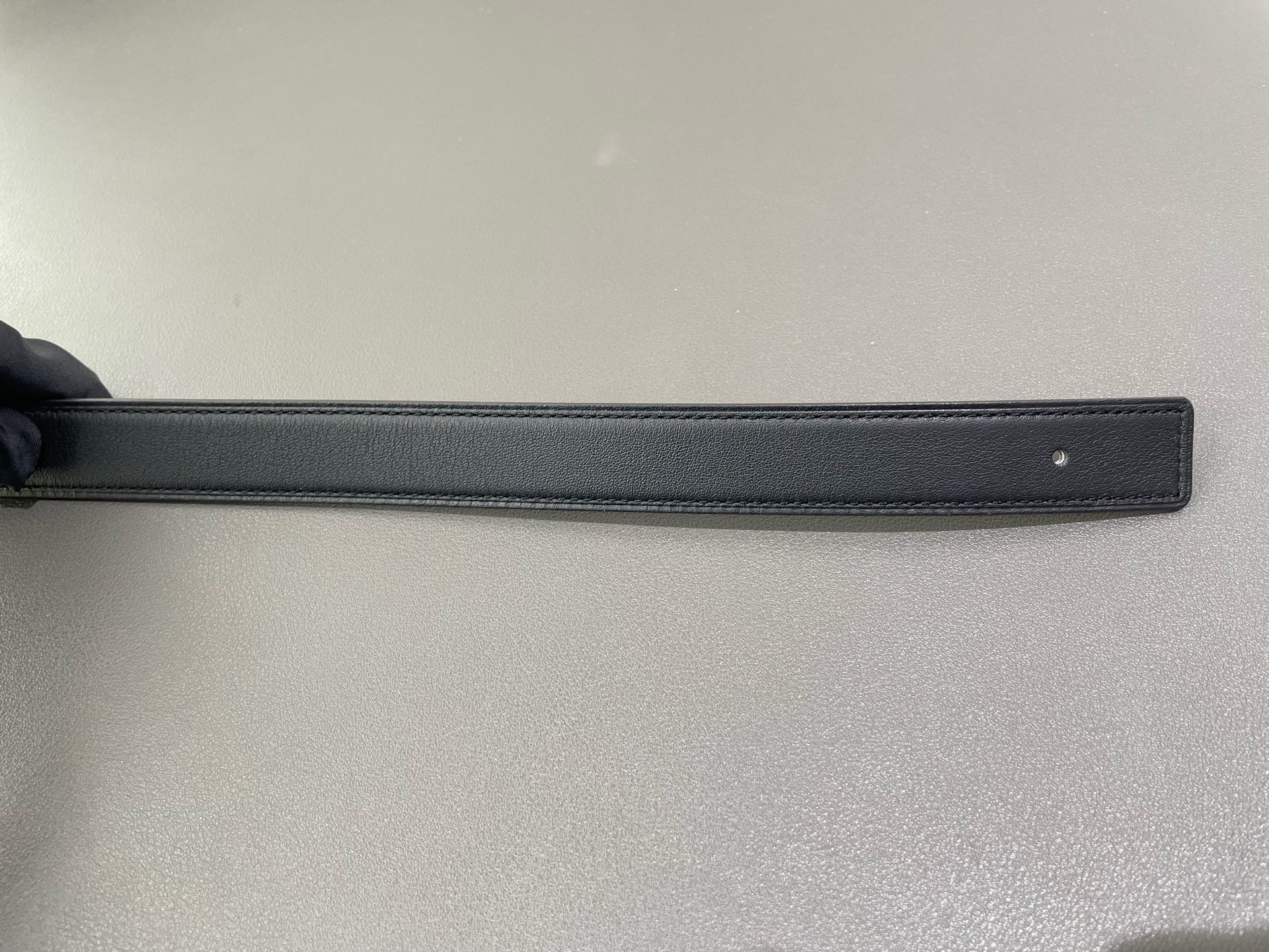 【預訂貨品】HERMES 80碼 Z刻雙面黑色拼大象灰 