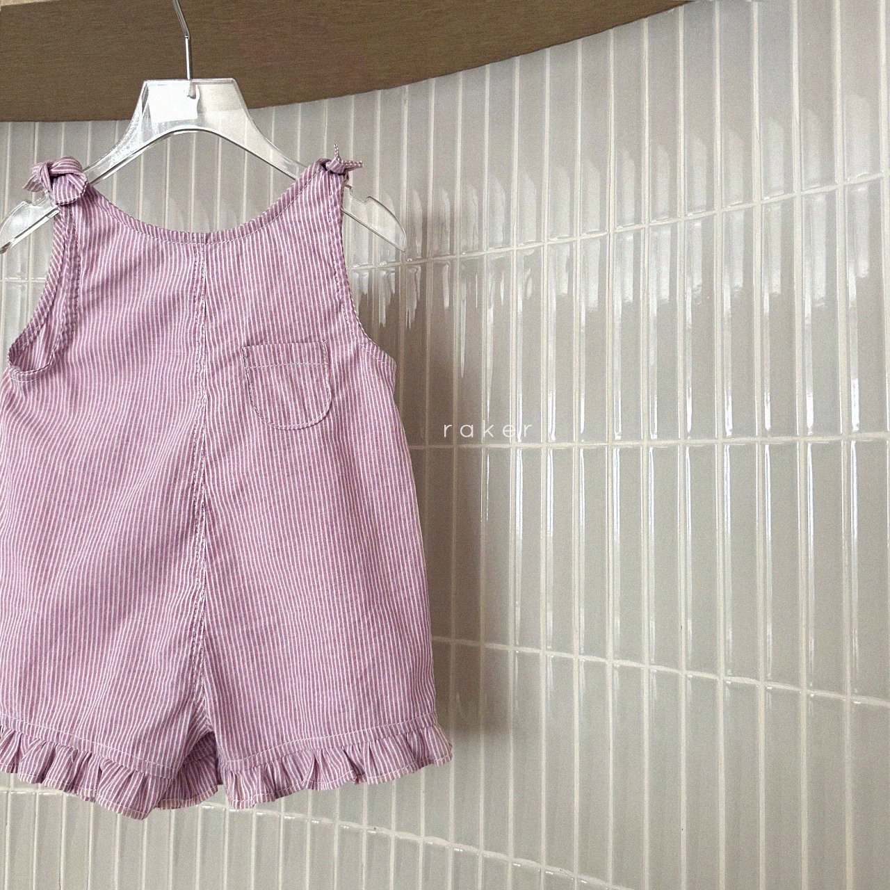 Raker | Stripe Overall (Pink L95-105)