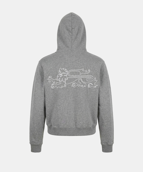 Titan Stroke Zip-Up Hoodie - Gray