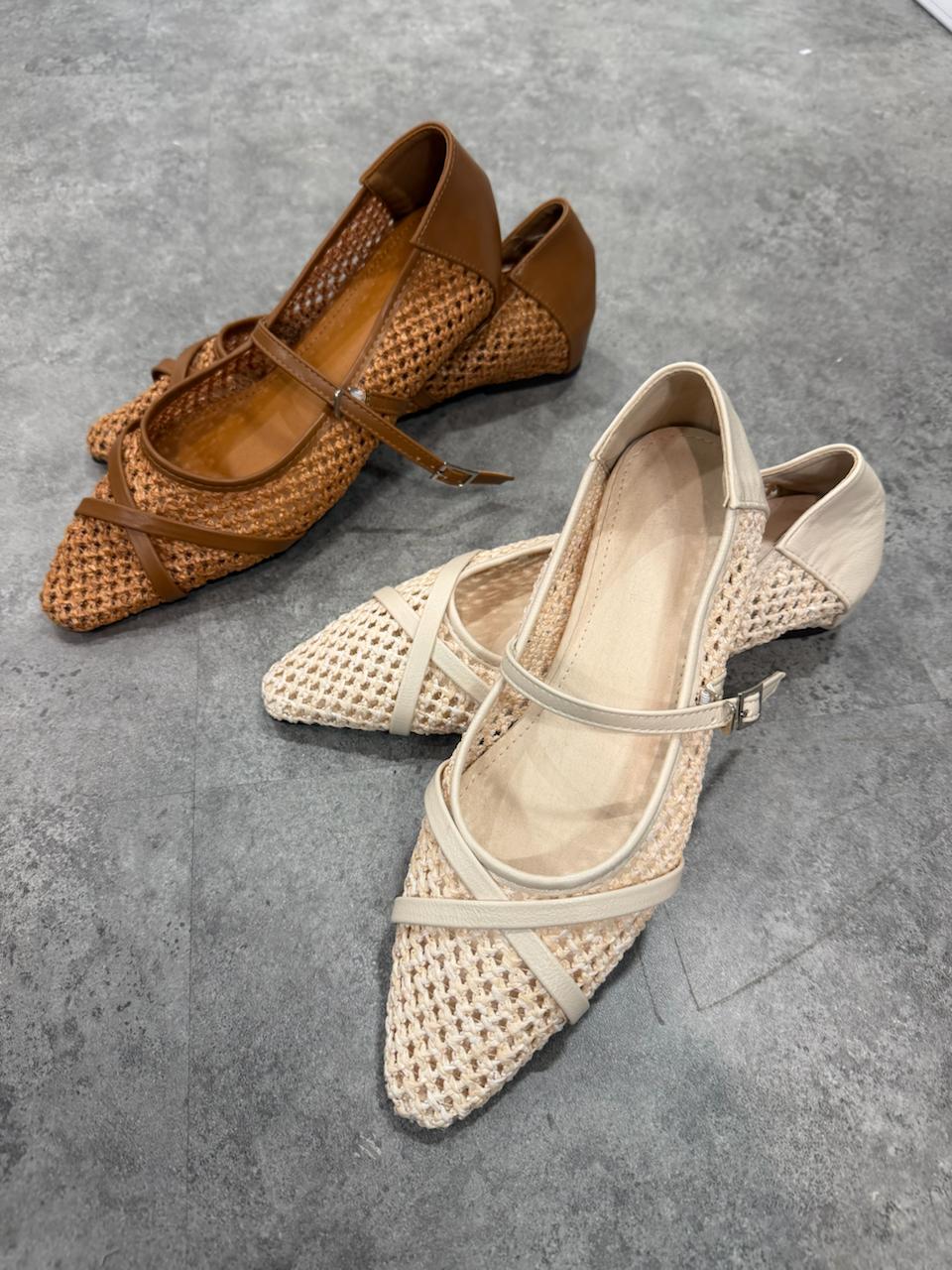 復古編織瑪麗珍鞋