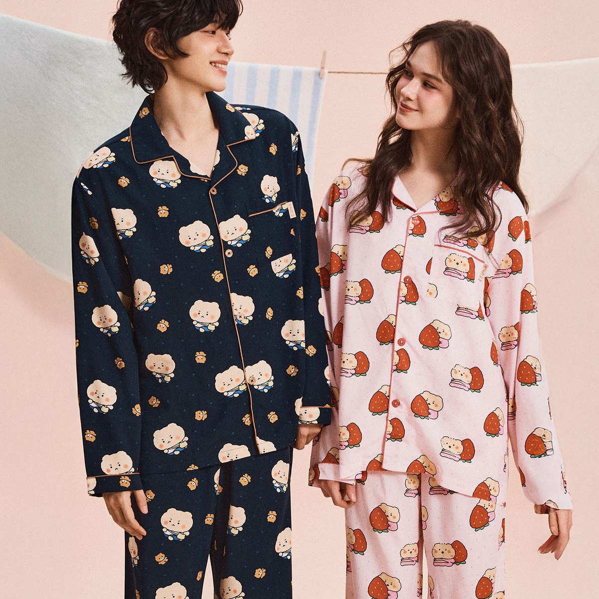 [망그러진곰 Manggom x SPAO] 2026 長袖睡衣 (4款)