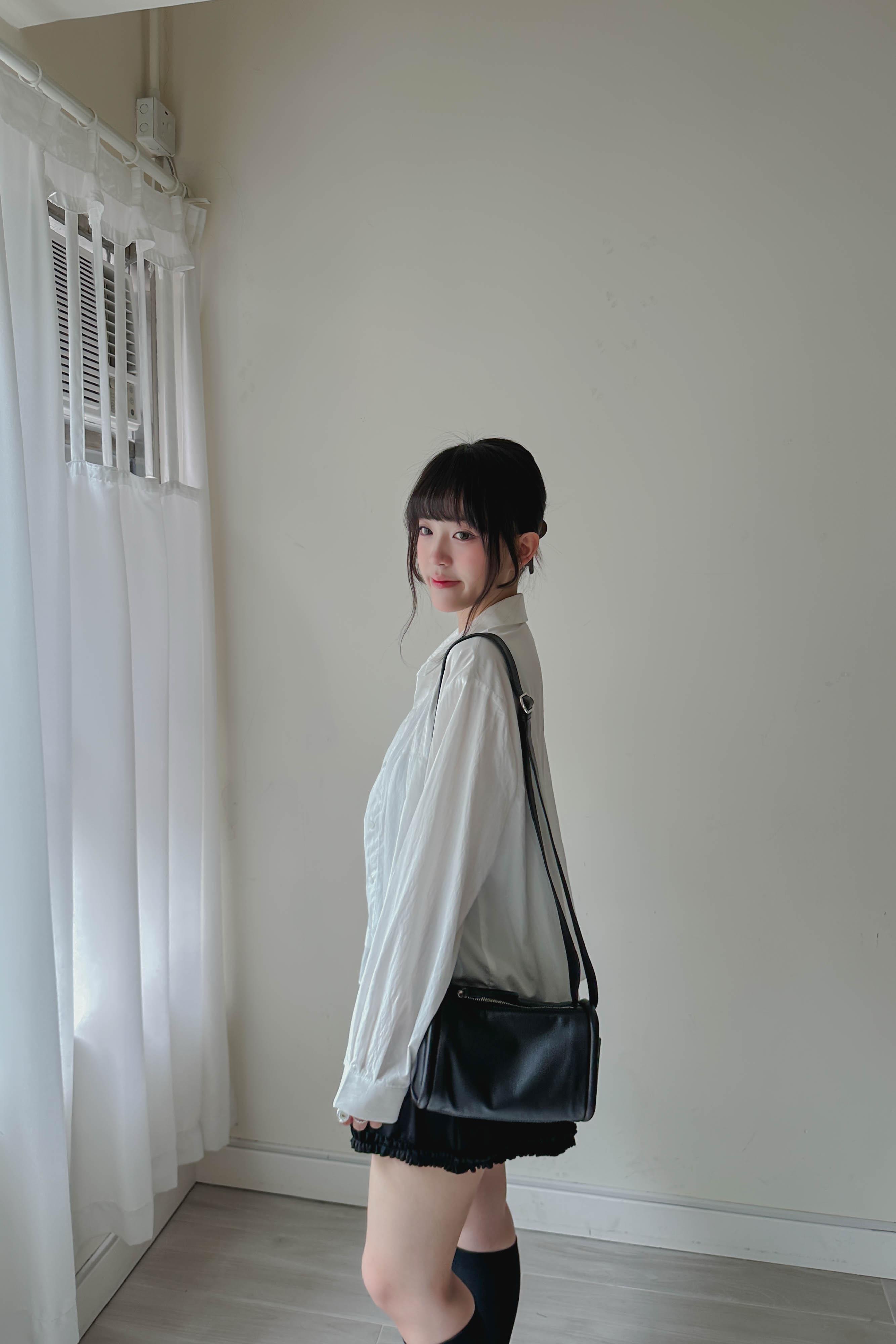 爽料設計感打褶恤衫 (兩色入)