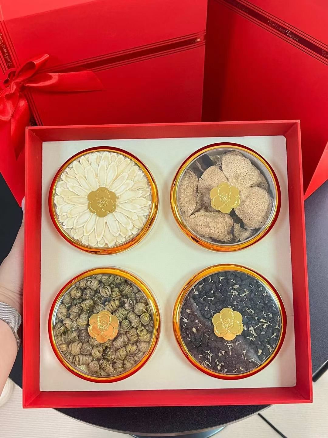 中秋節送禮首選 🎁『禮遇』四拼滋補禮盒，一份禮藏四重心意～​ ✨西洋參+陳皮+石斛+黑枸杞 