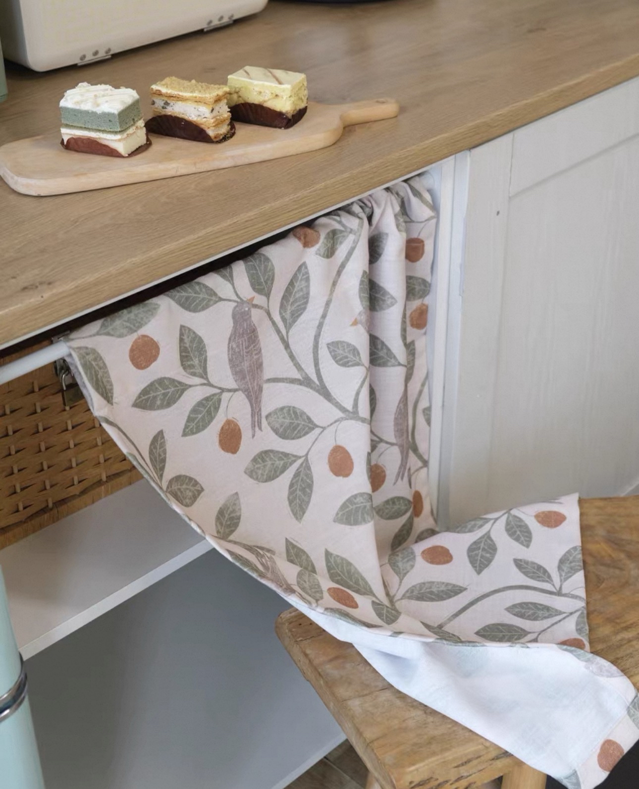 北歐文藝小鳥果實門簾