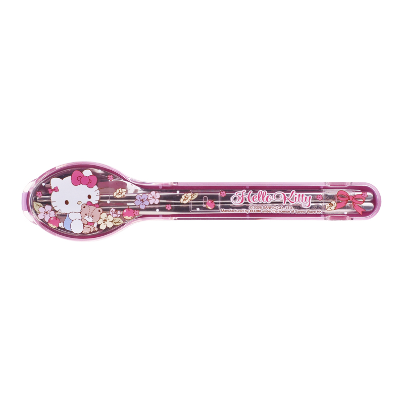 Hello Kitty Stainless Steel Cutlery Set 餐具連收納盒