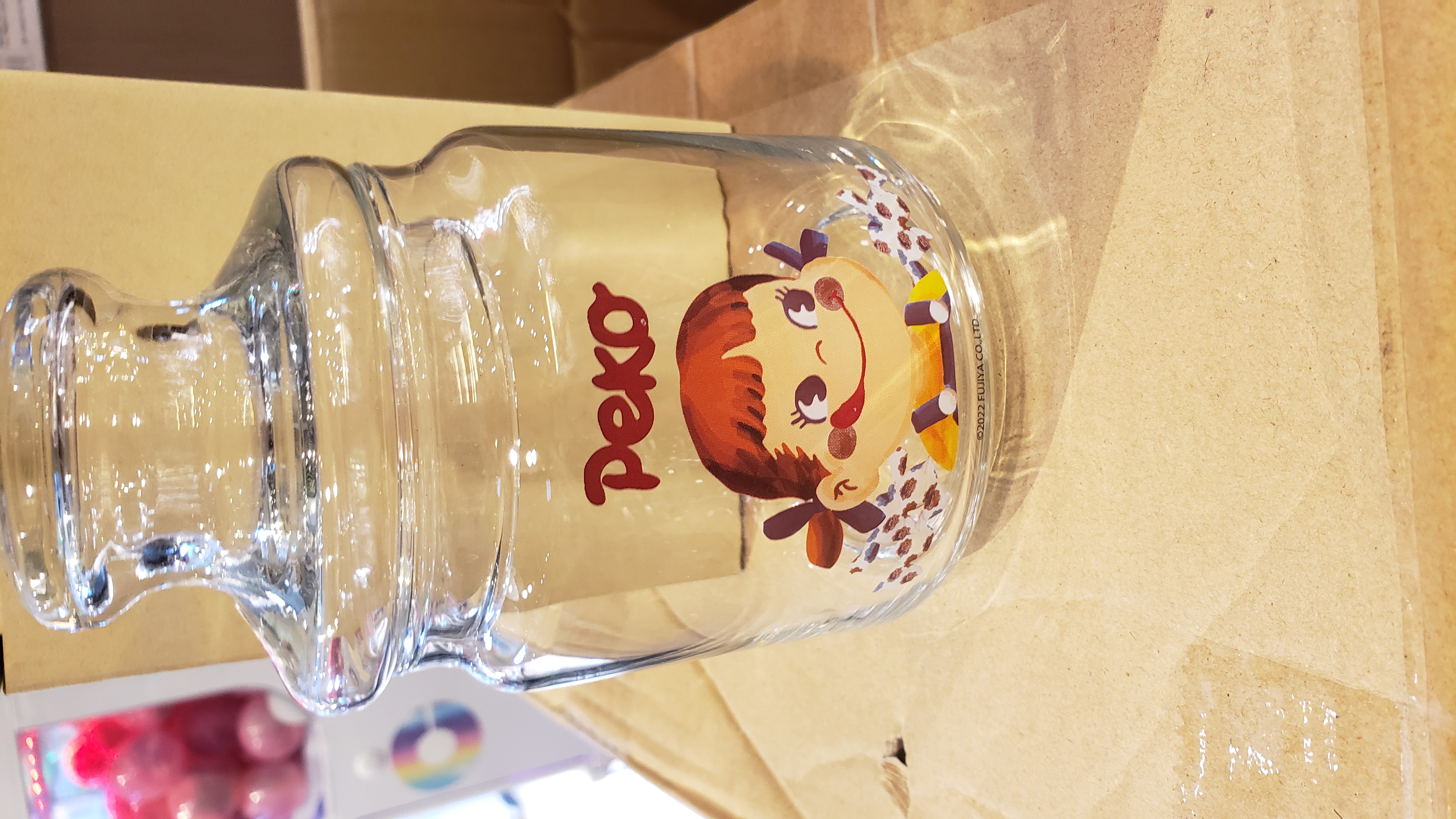 Peko 牛奶妹玻璃樽SAN3800-1