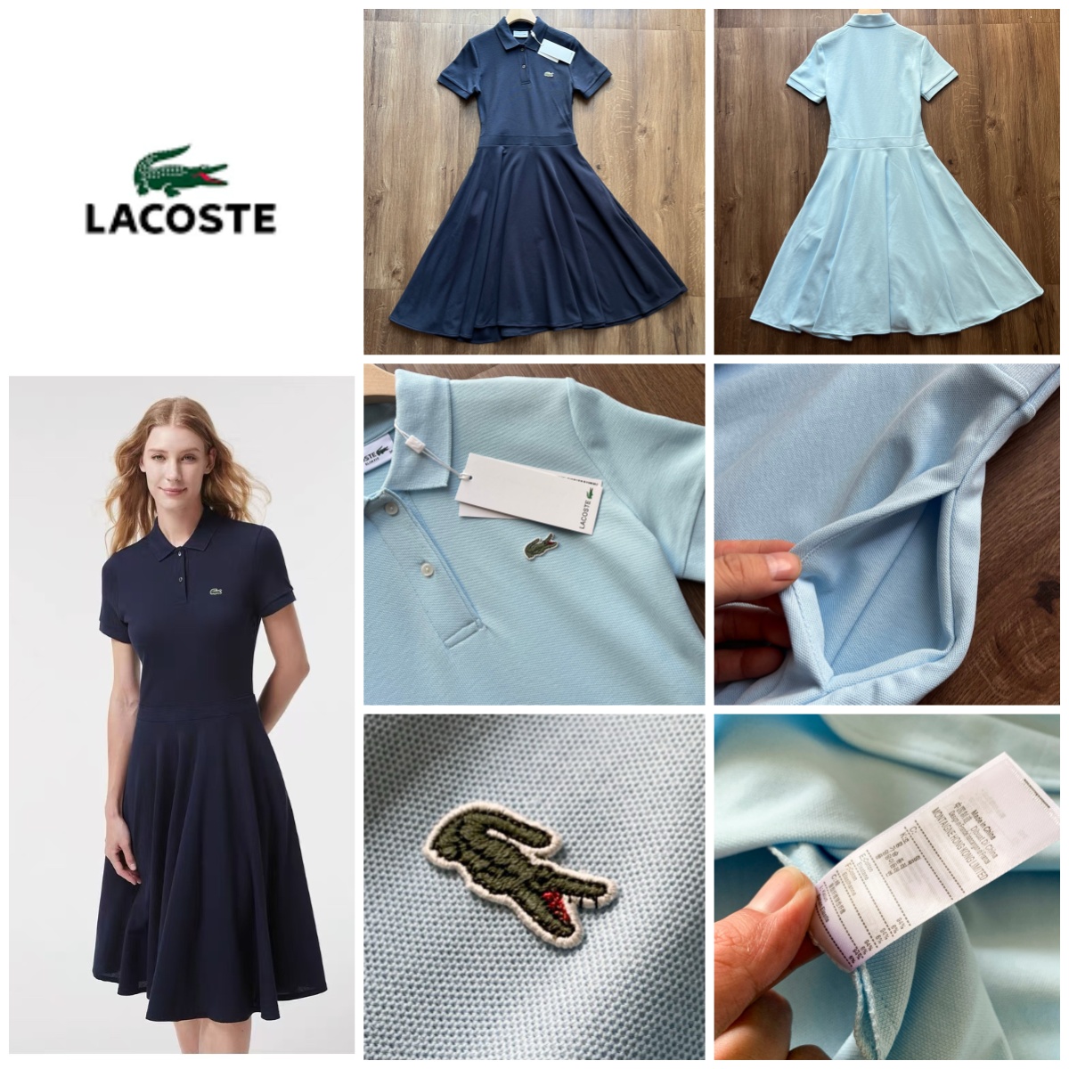 0408 LACOSTE 短袖POLO 連身裙 5月頭